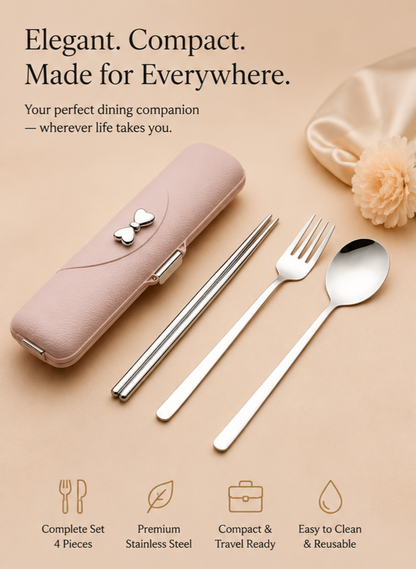 The Ready ( 4 Piece Travel Cutlery set)