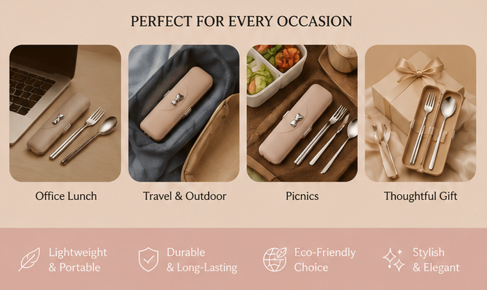 The Ready ( 4 Piece Travel Cutlery set)