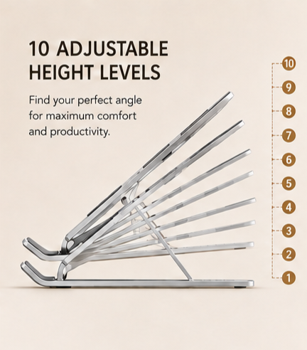 Her Next Elevate- Adjustable Laptop Stand