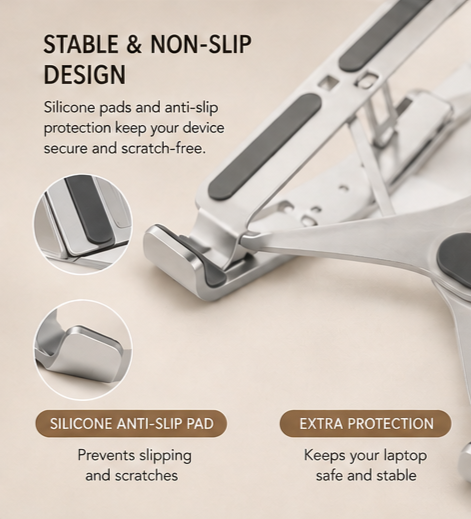 Her Next Elevate- Adjustable Laptop Stand
