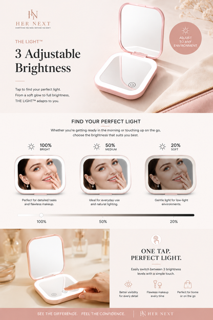 The Light- Compact Travel Mirror