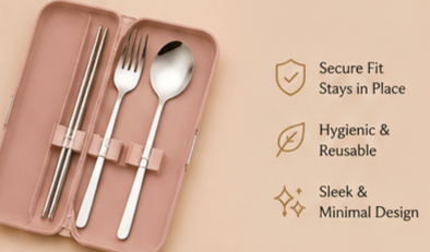 The Ready ( 4 Piece Travel Cutlery set)